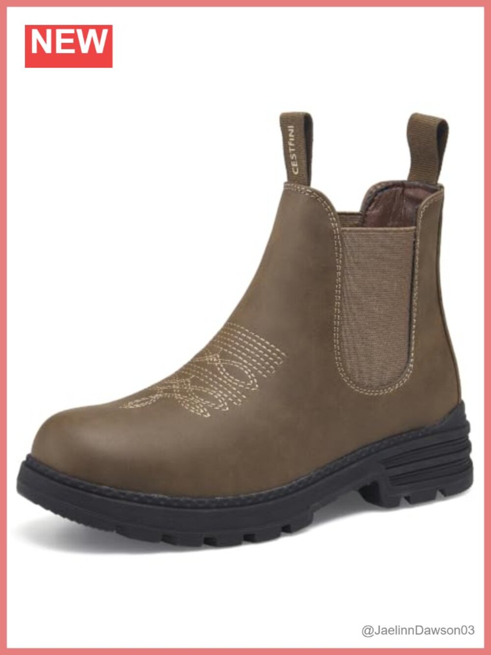Women's Chelsea Hiking Boots Faux Leather Water Resistant